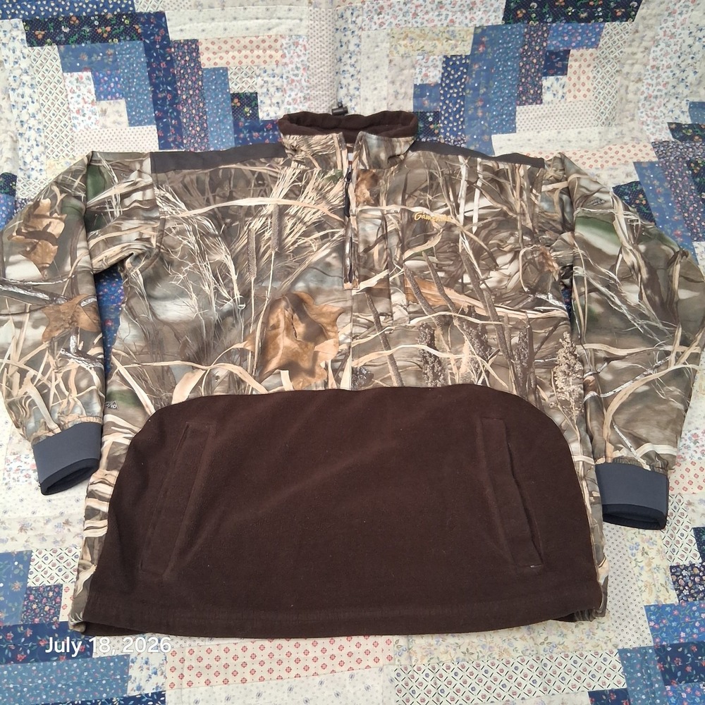 Gamehide Stormhide Advantage Max 4 HD Camo Jacket 1/2 Zip Hunting Size Medium